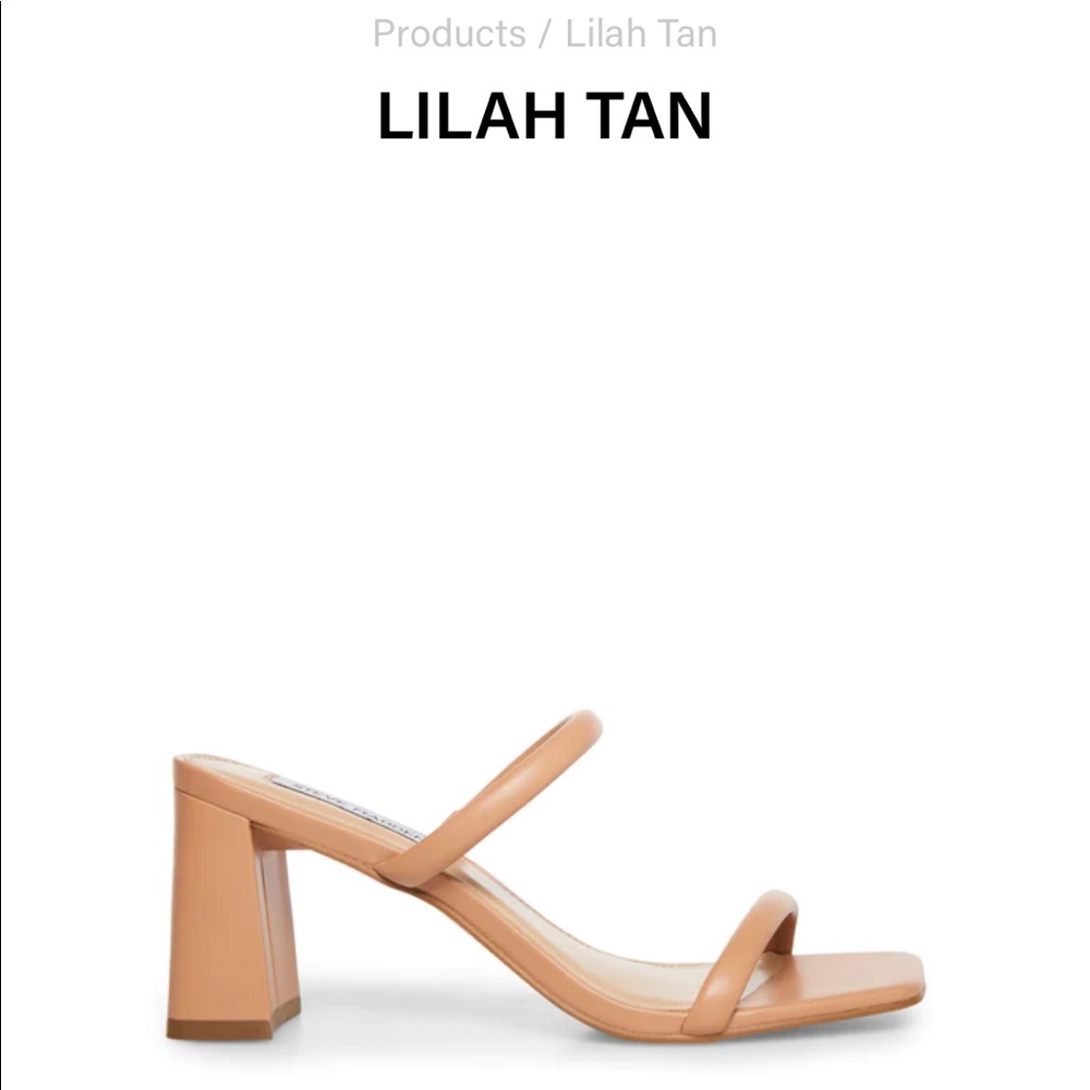 Steve Madden Lilah tan strappy heel 7.5